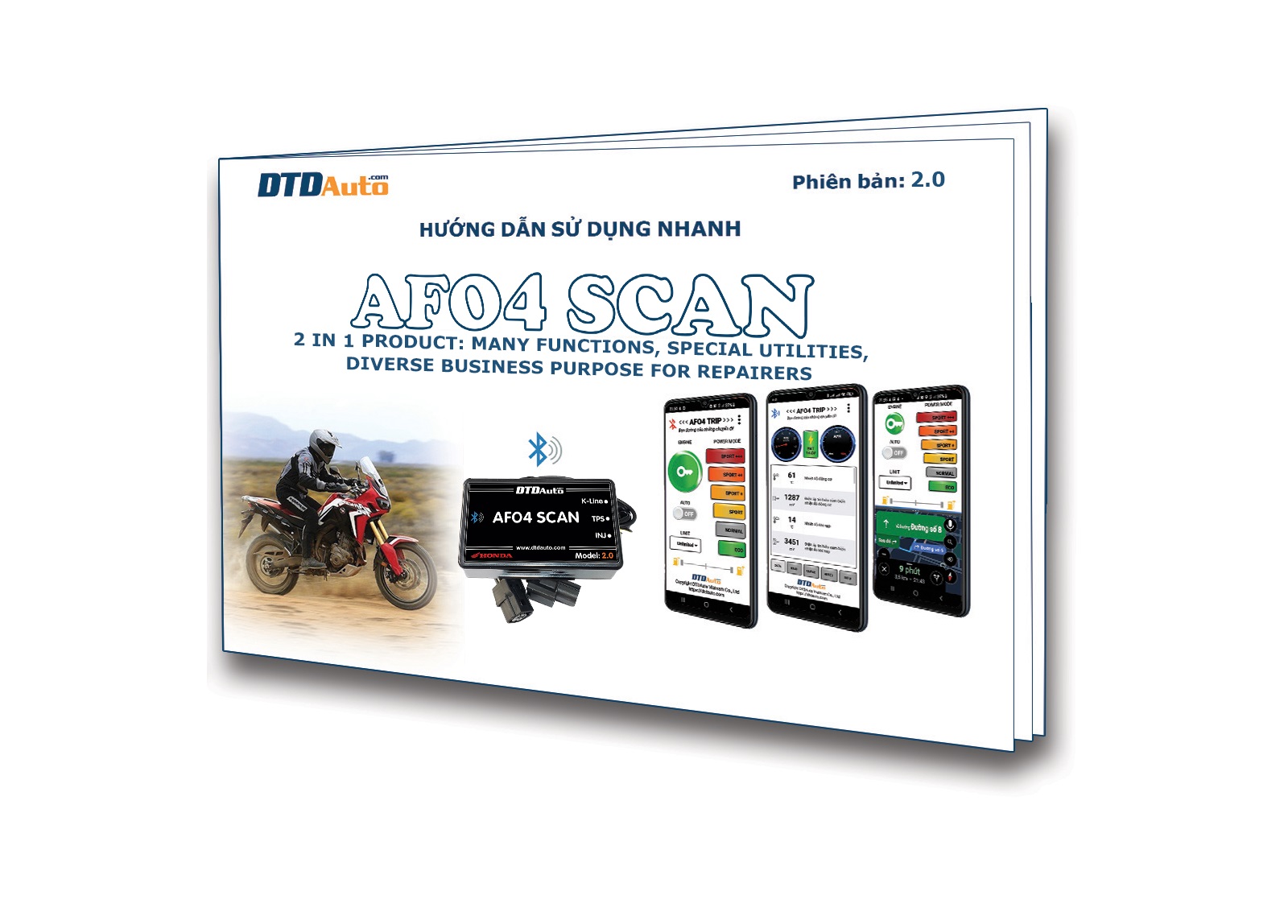 AFO4 SCAN 2.0 - FAULT DIAGNOSTIC SCANNER & ADVANCED ACCESSORY FOR PGM-FI MOTORCYCLE USERS
