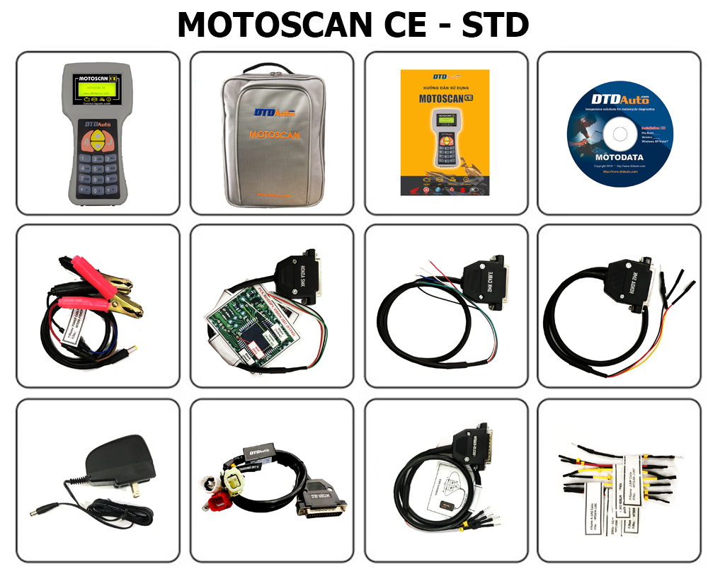 MOTOSCAN CE - THIẾT BỊ XÁC ĐỊNH LỖI MÔ TÔ, XE MÁY PHUN XĂNG ĐIỆN TỬ