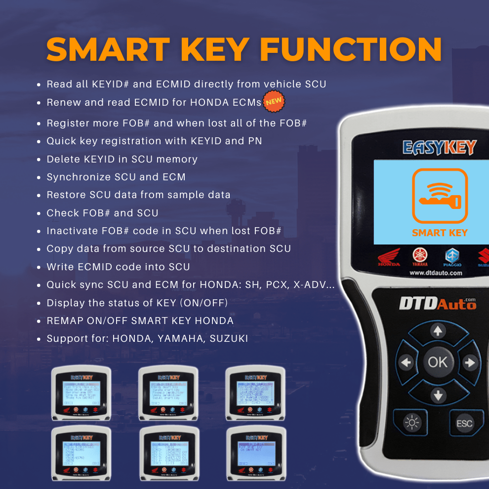 EASYKEY – MOTORBIKE SMART KEY & IMMOBILIZER PROGRAMMER