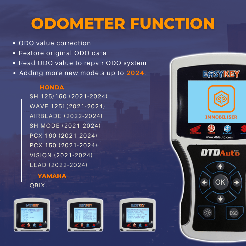 EASYKEY – MOTORBIKE SMART KEY & IMMOBILIZER PROGRAMMER