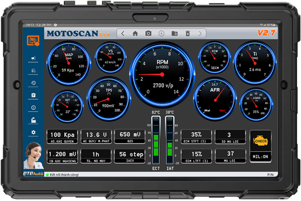 MOTOSCAN TAB - SMART DEVICE TO DIAGNOSE, REPAIR ELECTRONIC AND ELECTRICAL SYSTEMS FOR NEW GENERATION MOTORCYCLES