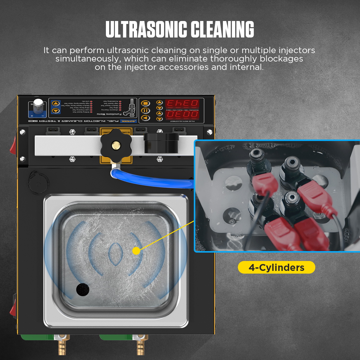 INJECTOR CLEANER –  THIẾT BỊ LÀM SẠCH & KIỂM TRA KIM PHUN NHIÊN LIỆU