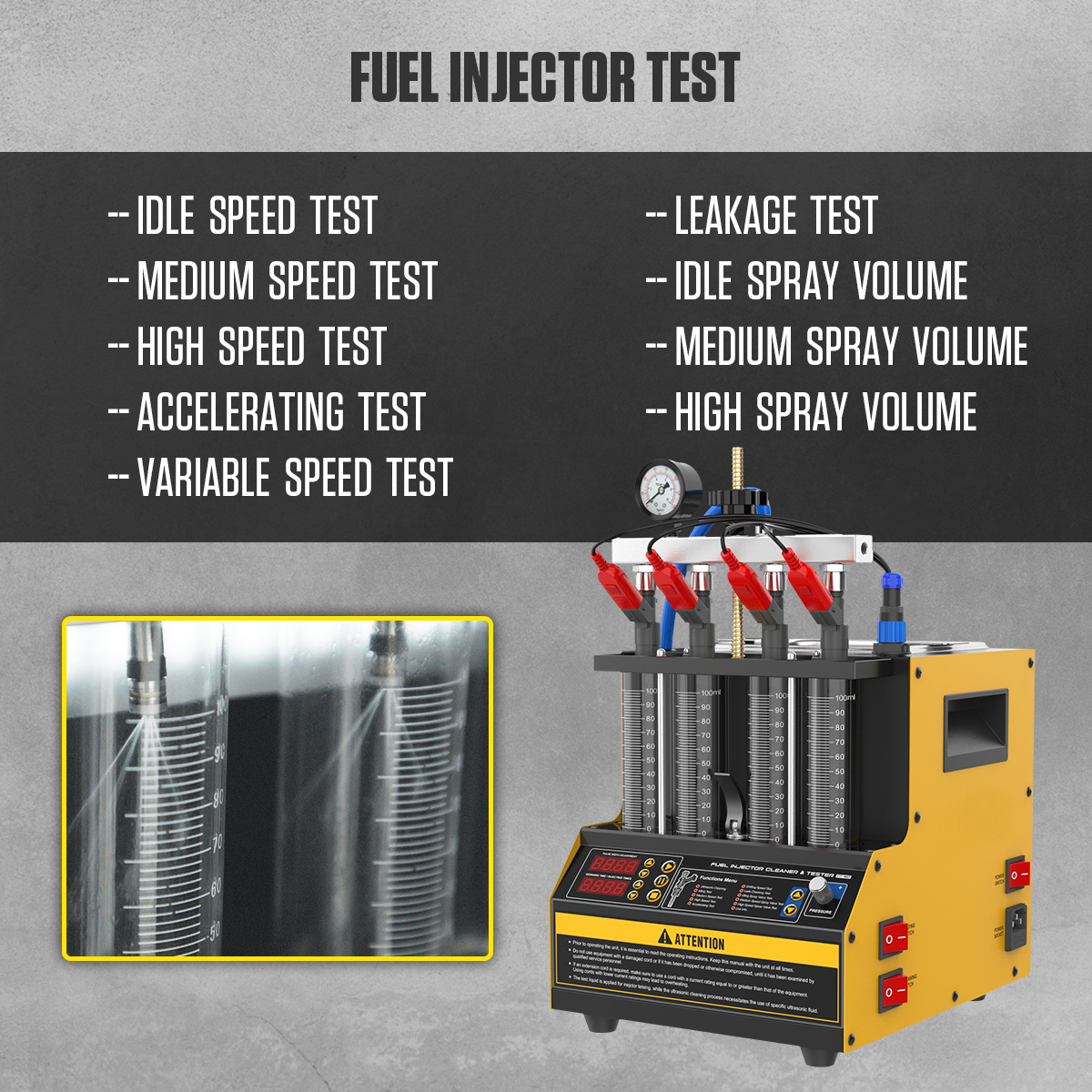 INJECTOR CLEANER – EQUIPMENT FOR CLEANING AND CHECKING INJECTOR 