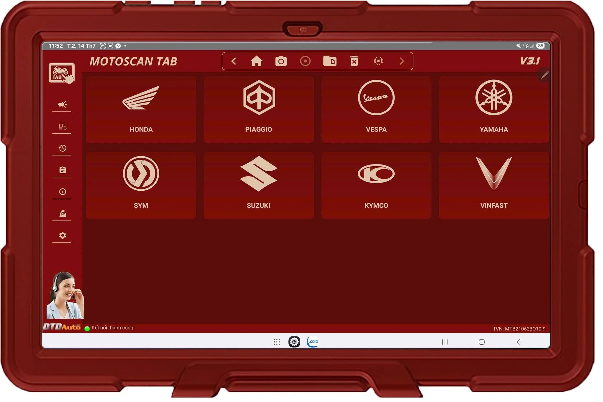 MOTOSCAN TAB - SMART DEVICE TO DIAGNOSE, REPAIR ELECTRONIC AND ELECTRICAL SYSTEMS FOR NEW GENERATION MOTORCYCLES