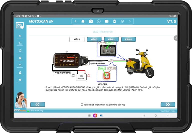 MOTOSCAN EV  - ADVANCED DEVICE TO DIAGNOSE, REPAIR ELECTRONIC AND ELECTRICAL SYSTEMS FOR ELECTRIC VEHICLES