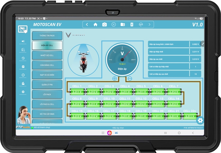 MOTOSCAN EV  - ADVANCED DEVICE TO DIAGNOSE, REPAIR ELECTRONIC AND ELECTRICAL SYSTEMS FOR ELECTRIC VEHICLES