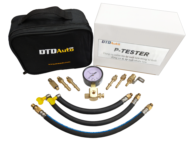 P TESTER - DỤNG CỤ KIỂM TRA ÁP SUẤT NÉN TRONG XI LANH ĐỘNG CƠ & VÀ ÁP SUẤT NHIÊN LIỆU CHO XE MÁY