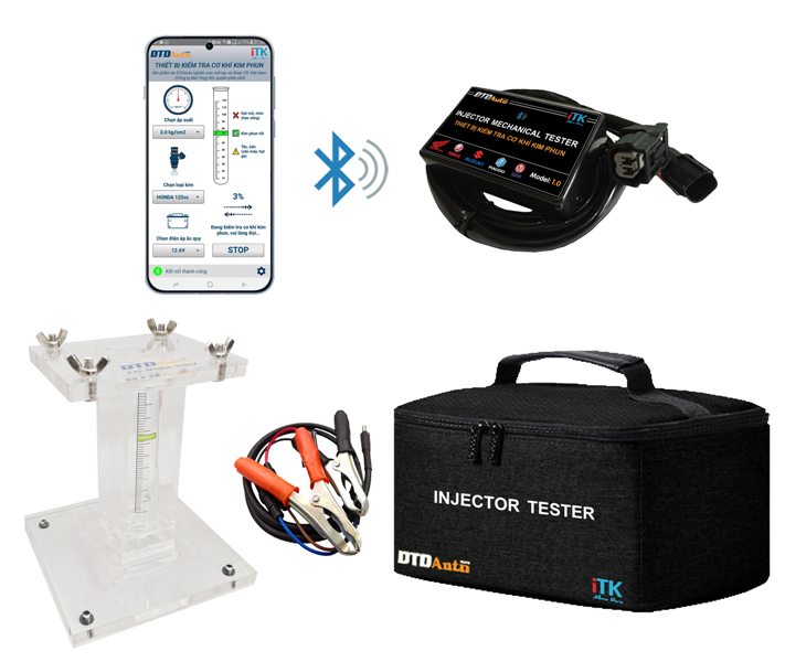 INJECTOR TESTER - BỘ THIẾT BỊ KIỂM TRA CƠ KHÍ KIM PHUN  XE MÁY