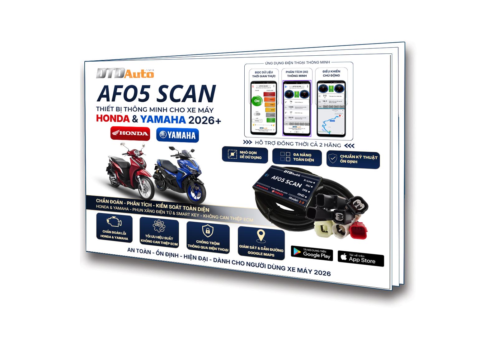 AFO5 SCAN - MÁY CHẨN ĐOÁN LỖI & PHỤ KIỆN CHO NGƯỜI SỬ DỤNG XE MÁY