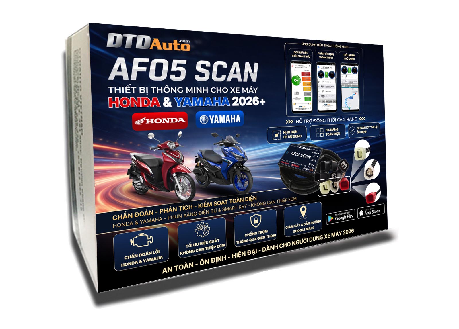 AFO5 SCAN - MÁY CHẨN ĐOÁN LỖI & PHỤ KIỆN CHO NGƯỜI SỬ DỤNG XE MÁY