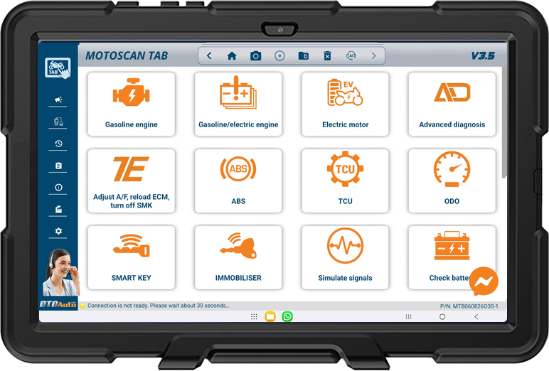 MOTOSCAN TAB - SMART DEVICE TO DIAGNOSE, REPAIR ELECTRONIC AND ELECTRICAL SYSTEMS FOR NEW GENERATION MOTORCYCLES