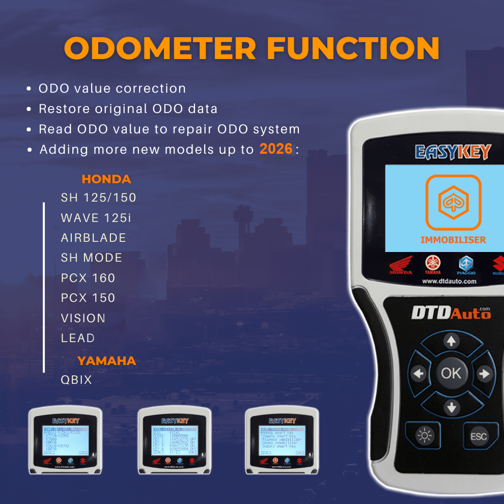 EASYKEY – MOTORBIKE SMART KEY & IMMOBILIZER PROGRAMMER